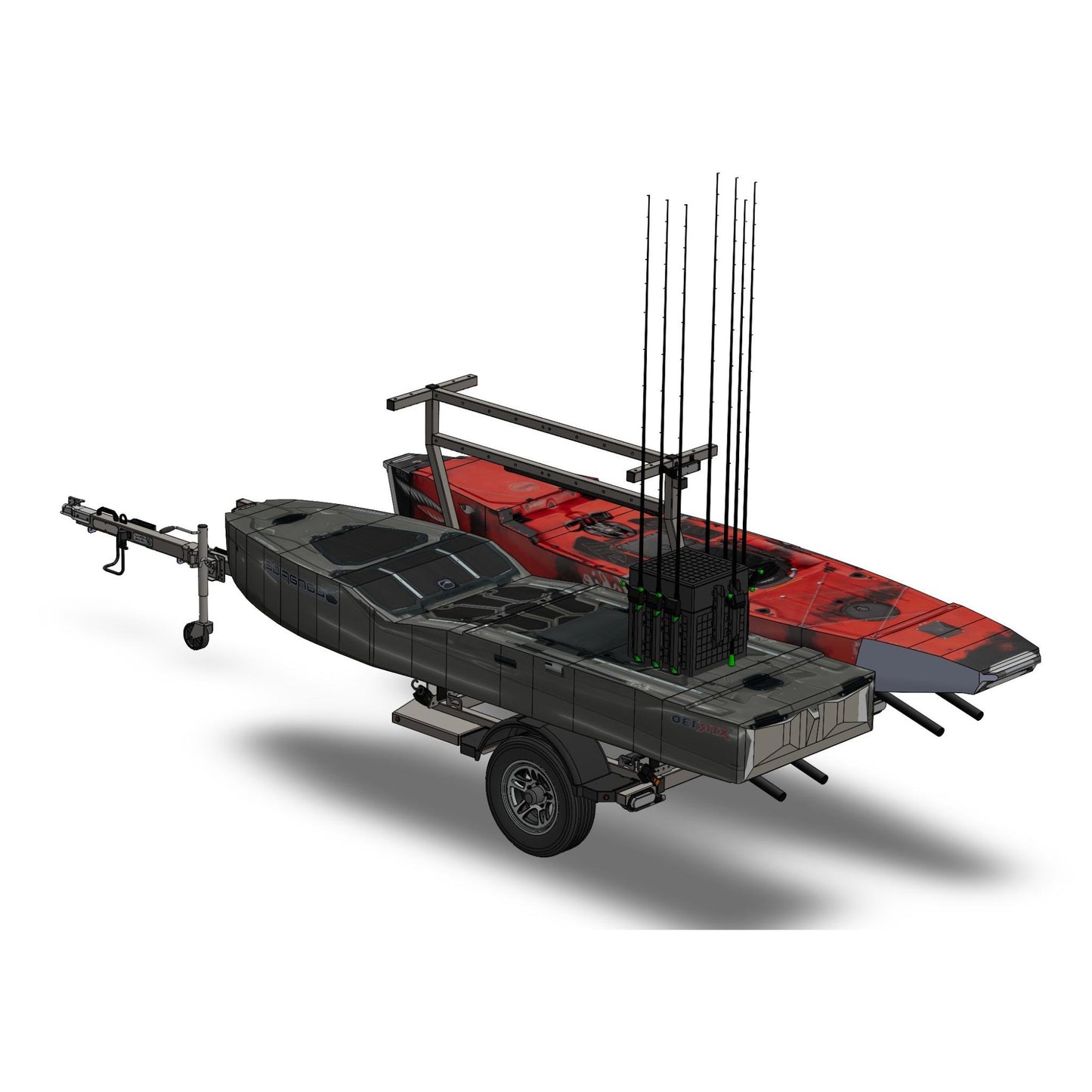 Double Kayak Trailer - Base Model