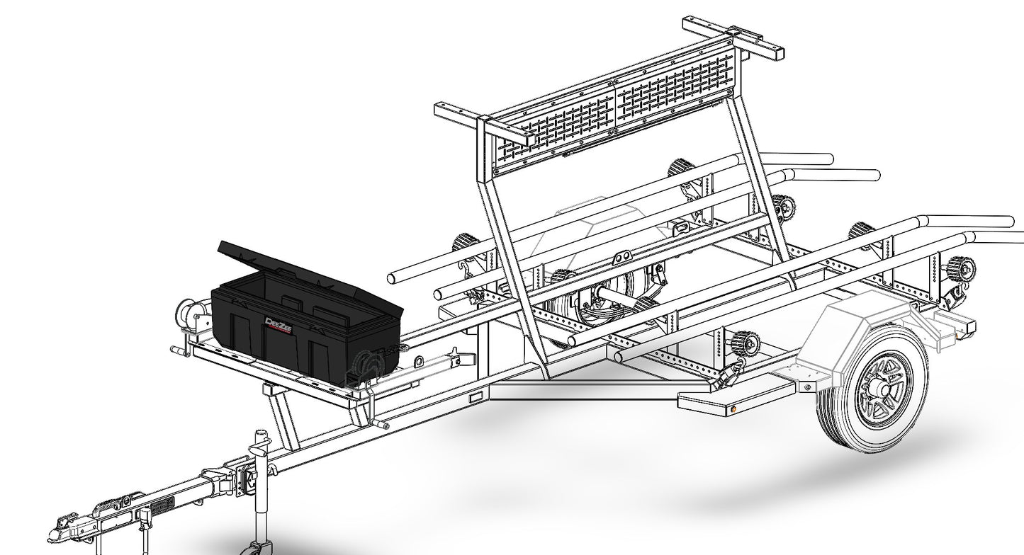 DeeZee Poly Locker for Double Kayak Trailers
