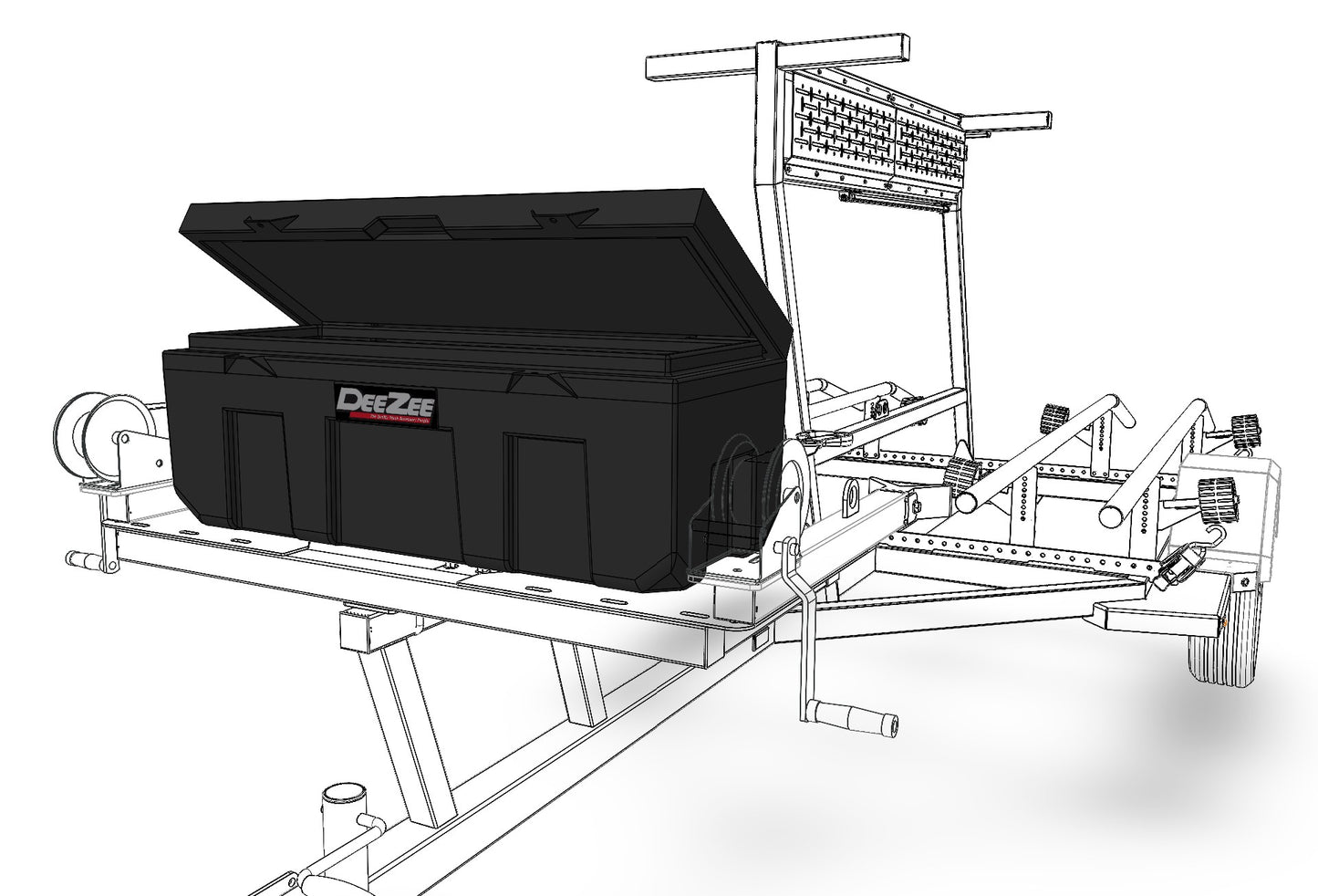 DeeZee Poly Locker for Double Kayak Trailers