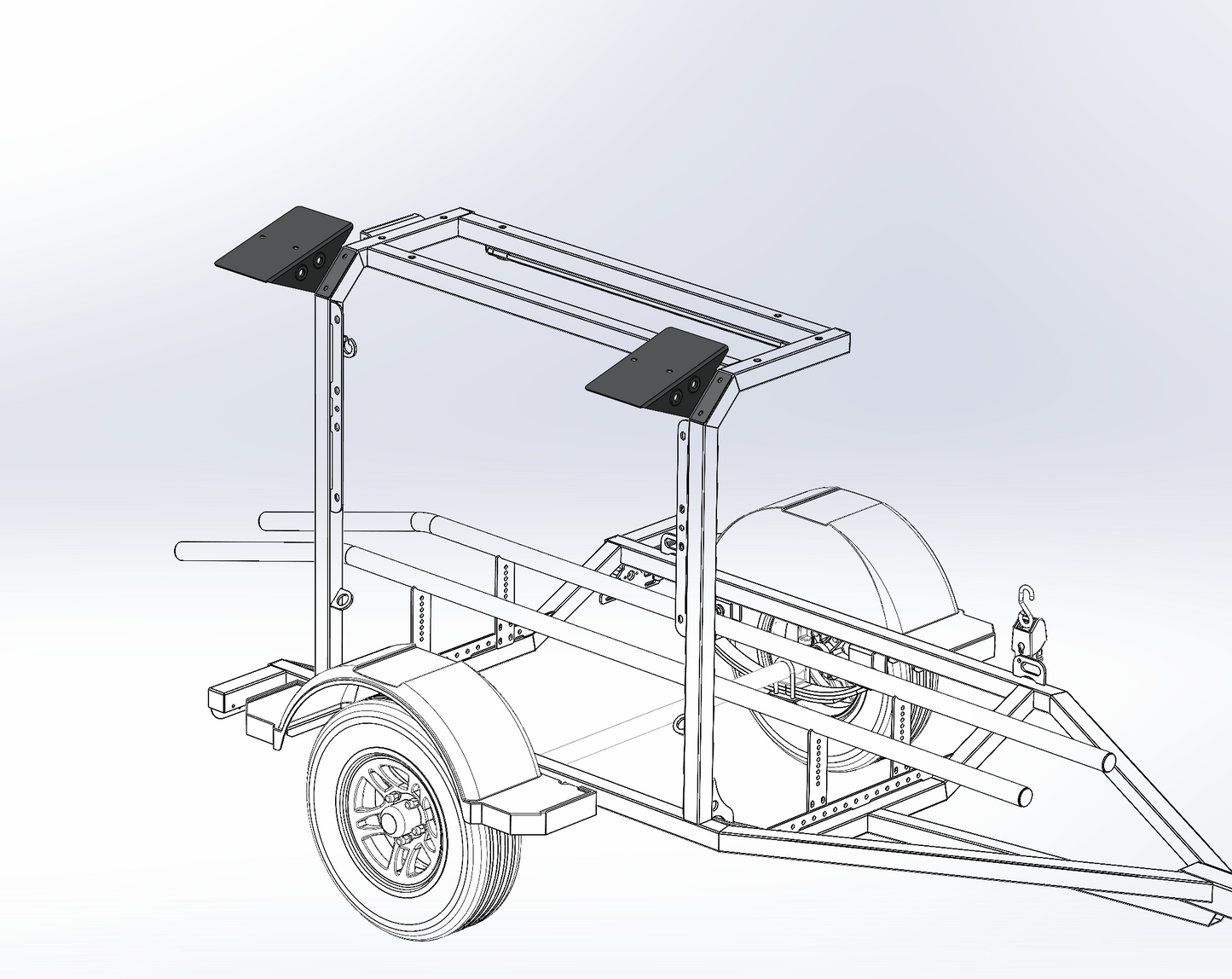 Yakima Top Water Brackets for Single Kayak Trailers