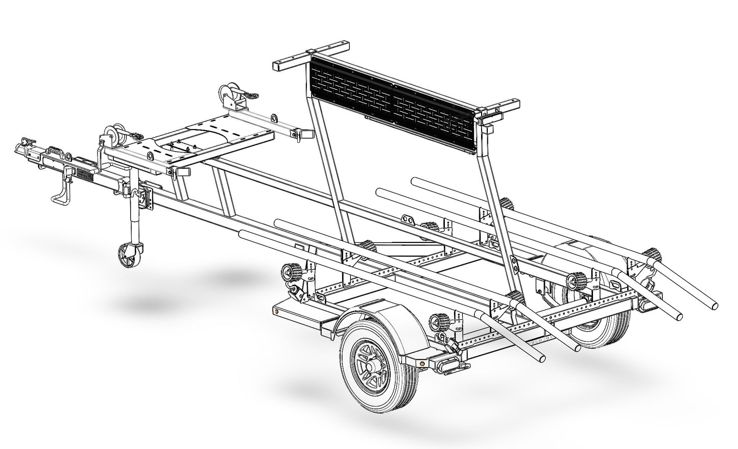 Slot Trax Panel X2 (Double Kayak Trailer)